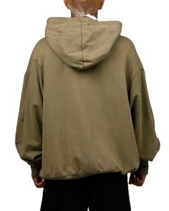 Sudaderas con capucha de gran tamaño en blanco para hombre, ropa de calle, sudadera con hombros caídos, contorno personalizado, logotipo lavado, sudaderas con capucha, peso pesado 500 GSM - Product Image 4