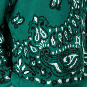 เสื้อสเวตเชิ้ตคุณภาพสูงปี 2026 แฟชั่นสตรีทแวร์ลายเพสลีย์ เสื้อไหมพรมคอตตอนผู้ชาย ลายผ้าพันคอ แจ็คการ์ด ทรงโอเวอร์ไซส์ สั่งทำได้ - Product Image 4