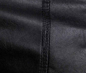 Veste d'hiver en cuir ciré pour homme, coupe-vent et légère, col montant, vêtement décontracté avec veste en toile pour homme - Product Image 2