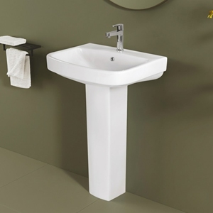Lavabo Moderno Ecológico de Pedestal Cuadrado Individual - Product Image 3