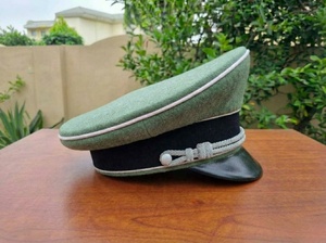 Gorra Alemana de la Segunda Guerra Mundial Edición Limitada |   Sombrero de Oficial de Generales con Alambre de Bullion de la Segunda Guerra Mundial |   Gorro M43, Gorros Alemanes SS M42 - Product Image 3