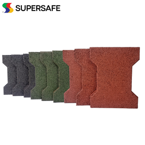 Malaysia Top Supplier Easy Installation Equine Dogbone Pavers Outdoor/Indoor Rubber Flooring for Garden Play Areas Recreational - Product Image 4