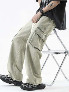 G801 CLAY Jeans pour hommes Fashion Baggy Jeans Pent Men Straight Jeans for Man Stylish - Product Image 2