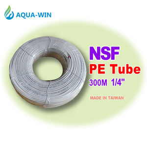 Tubo Redondo de Plástico PE de Alta Calidad AQUA-WIN C-244 - Blanco, 300M de Longitud, 1/4\", Duradero y Ligero, de Taiwán, para Suministro de Agua - Product Image 1