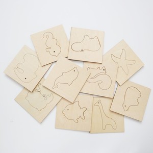 Reusable <b>Wood</b> Animal Stencils for Kids Wild Animals DIY Home Decor Wall Painting Children's Toys for <b>Game</b> - Product Image 6