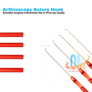 Instrument d'arthroscopie de l'épaule médicale, crochet de suture, enfileur, crochet de suture pour la coiffe des rotateurs, suture en acier inoxydable allemand |   OldMed - Product Image 2