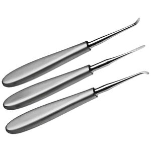 Ensemble de 3 Élévateurs de Chirurgie Dentaire Apicale Manuels en Acier Inoxydable, Ensemble d'Instruments, Base de Sécurité ISO13485, Instruments Chirurgicaux CE - Product Image 4