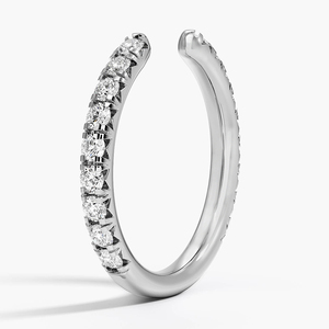 AURALUXURIA Bague pour femme Sienna à trois quarts de couverture ouverte avec diamant 1/2 ct. Tw. Certifié IGI Or blanc/jaune/rose 18 carats - Product Image 2