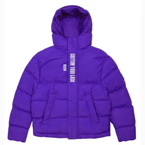 Venta al por mayor logotipo personalizado Oem impresión invierno algodón abrigo burbuja chaqueta hombres de gran tamaño al aire libre hombres Puffer chaquetas y abrigos - Product Image 3