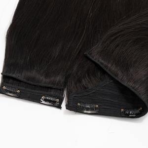 Meilleure vente 100% cuticule lisse alignée pour Halo Raw Hair Clip-In Extensions de cheveux Cheveux humains indiens longue durée de qualité supérieure - Product Image 3