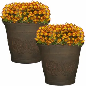 Nouvelle arrivée intérieur/extérieur imprimé Design blanc jardinière Pot de rangement prix de gros Pots de fleurs et jardinières pour la décoration du salon - Product Image 5