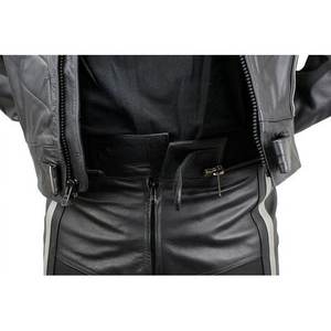 ชุดแข่งมอเตอร์ไซค์หนังพร้อมซิปเอวโลหะ-2ชิ้นขนาด-52เสื้อกันลมเสื้อโค้ทกลางแจ้ง - Product Image 4