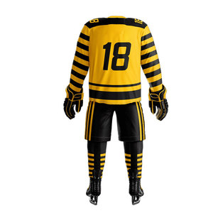 Uniforme de hockey sur glace de qualité supérieure pour homme, fabricant, nom de joueur cousu, numéro 100%, uniforme de hockey sur glace en polyester sublimé - Product Image 3