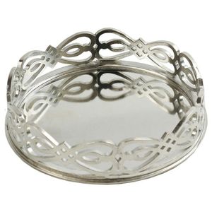 Luxury Stainless Steel Nickel Plated <b>Bottle</b> <b>Coaster</b> for Dining Table Home Bar Kitchen Decor Handmade Durable Bar Accessories Set - Product Image 1