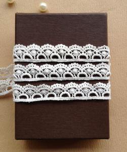 Ribete de Encaje de Algodón Estilo Vintage, Ribete de Algodón de Crochet Beige, Ribete Festoneado para Prendas de Boda, Manualidades DIY - Product Image 5