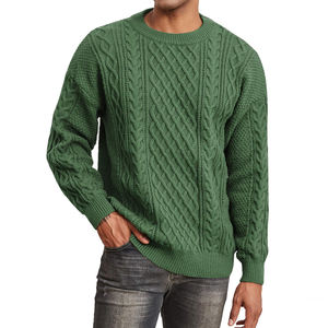 Nouveau pull uni en coton et laine sur mesure pour hommes, qualité supérieure, dernière conception, taux de gros - Product Image 1