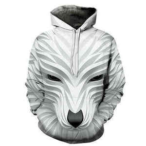 Sudadera con Capucha de Invierno para Hombre, Diseño de Animal Feroz, Forro Polar Cálido, Estilo Urbano Moderno, Transpirable, Alta Calidad, 100% Algodón - Product Image 5
