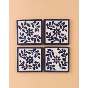 Dessous de verre à café incrusté d'os au design antique fabriqué à la main Dessous de verre incrusté d'os en bois naturel de qualité supérieure bien poli pour hôtel - Product Image 5