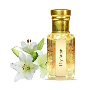 Aceite de perfume orgánico Floral de lirio Fragancia no alcohólica a granel tradicional de la India Etiqueta privada hecha a mano Attar Calidad de exportación - Product Image 2
