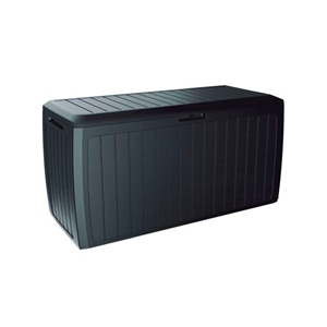 Boîte de rangement de jardin en plastique Prosperplast Boxe Board 290 litres, couleur anthracite, 116,6 x 47 x 59,5 cm - Product Image 1