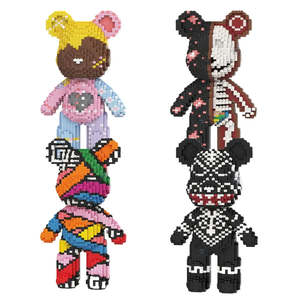 ตัวต่อ Bearbrick Mini-Blocs พลาสติก ABS ของเล่นเสริมพัฒนาการ ชุดตัวต่อ DIY - Product Image 1