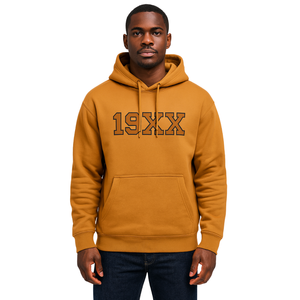 Sweat à capuche Alpha APA brodé Premium Old Gold Vêtements de fraternité grecque Année de fondation 190X Divine Nine HBCU Vêtements personnalisés - Product Image 1