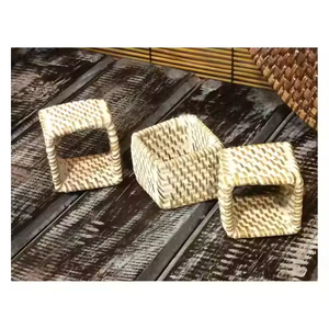 Servilleteros antiguos de acero inoxidable, servilletero de lujo de oro de ciruela decorativo Premium Simple para boda, celebración, comedor, bueno - Product Image 3