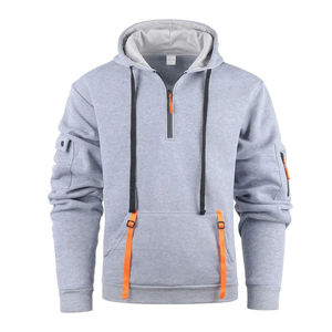 Sudadera con capucha de forro polar de ajuste cómodo en color liso, OEM compatible con diseños personalizados, adecuada para climas fríos y ropa informal. - Product Image 2