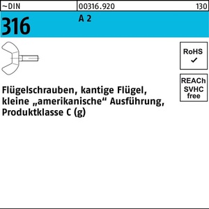 สกรูปีก DIN 316 M 5 X 10 a 2 รุ่นเล็ก 100 ชิ้น - Product Image 1