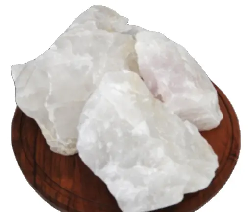 Produk Quartz pembuat Quartz kuarsa kemurnian tinggi bahan baku putih salju kristal Quartz silika alami India