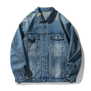 Hombres Plain Bulk Denim Jacket Ripped - Product Image 6