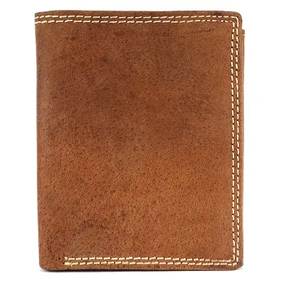 Vintage Hunter Men's Genuine Leather Wallet Bifold Money Card Holder Wallet RFID Pure Genuine Leather Wallets For Men's