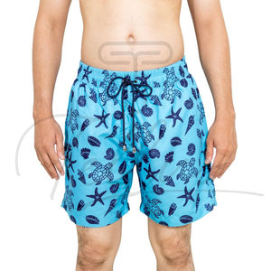 Pantalones Cortos de Playa para Hombre al por Mayor, con Cintura Elástica Cómoda, 100% Poliéster, Impresión Digital, Secado Rápido y Transpirables - Product Image 3