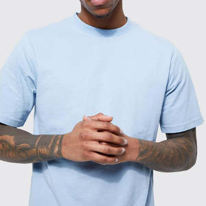 เสื้อยืดคอกลมแบบมีลายริบ  รับสกรีนโลโก้  ทรงมาตรฐานสำหรับผู้ชาย  เสื้อยืดผู้ชายทรงปกติ  ผ้าฝ้าย 100% - Product Image 3