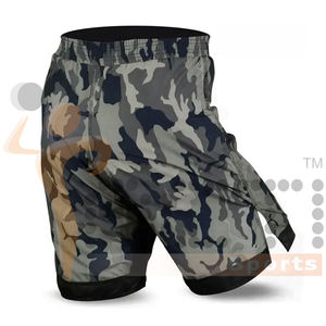 กางเกงขาสั้น MMA สำหรับผู้ชายกางเกงขาสั้นสำหรับต่อสู้ดีไซน์โลโก้ตามสั่งพิมพ์ลายซับลิเมชันสำหรับผู้ชาย - Product Image 6