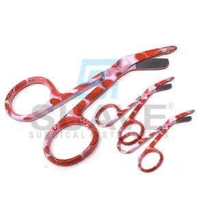 Nouvelle arrivée Ciseaux à pansement de bonne qualité Ciseaux à pansement chirurgical à lame droite et incurvée par SUAVE INSTRUMENTS SURGICAUX - Product Image 1