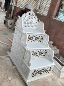 Makrana <span class=keywords><strong>mimbar</strong></span> หินอ่อนสำหรับมัสยิดทำด้วยมือของชาวอิสลามทำด้วยมือ