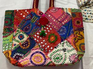 High Quality Indian Vintage Traditional Banjara Embroidered Bag Women's Bohemian Style Shopping Bag Chains Decoration Old Tribal - Product Image 6