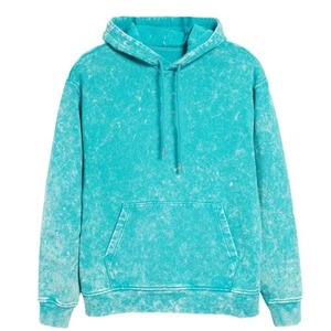 Sudadera con Capucha de Algodón Negro de Alta Calidad para Hombre, Lavada al Ácido, Hecha a Medida para Uso en Invierno, Sudaderas con Capucha para Hombre - Product Image 1