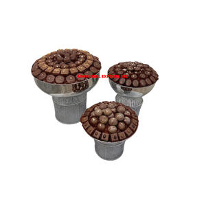 Decorative metal Chocolate Bowl Customized Finished Handmade <b>Sweet</b> Bowl Round Shape luxury New Chocolate Bowl - Product Image 5