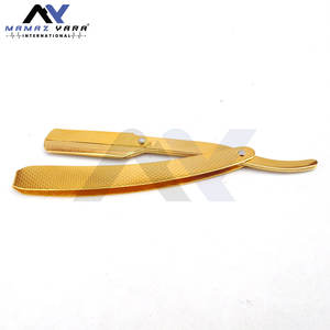 Navaja de Afeitar Premium para Hombre, de Acero Inoxidable, para Cortar Barbas Faciales, Plegable, Recta, Herramienta de Aseo para Uso en Casa o Salón - Product Image 3