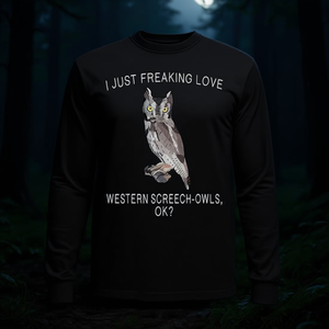 Camiseta de Manga Larga con Diseño de Búho Silvestre, un Pájaro que Me Encanta, para Fines Promocionales - Product Image 3