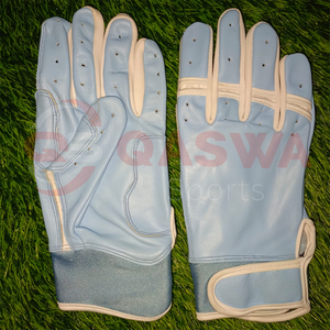 Gants de frappe de baseball bleu clair très demandés Vente chaude de gants à manchette courte et longue à prix raisonnable - Product Image 1