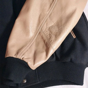 Latest Style <b>Plus</b> <b>Size</b> Letterman <b>Jacket</b> Street Wear Letterman <b>Jacket</b> Solid Color Letterman <b>Jacket</b> - Product Image 5