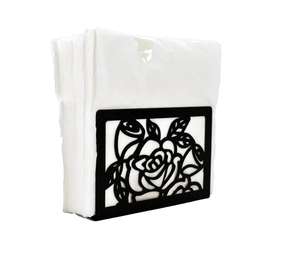 Porte-serviettes en métal de couleur or de qualité supérieure, élégant support de table pour serviettes en papier et en tissu - Product Image 5