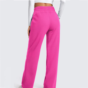 Pantalones Deportivos Holgados de Felpa Francesa de Algodón de Alta Calidad para Mujer, Diseño Más Reciente de 2025, Estilo Urbano, con Corte Recto - Product Image 3