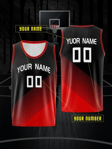 Camisetas de Baloncesto Personalizadas de Nuevo Diseño Más Vendidas, Hechas a Medida, Talla Grande, Cómodas, Transpirables, 100% Poliéster de Alta Calidad - Product Image 2