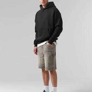 100% coton hommes sweats à capuche surdimensionnés impression personnalisée Logo broderie ODM approvisionnement épais poids lourd polaire XS taille - Product Image 4