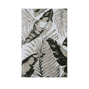Tapis de bain en coton recyclé teint en fil, tissé jacquard, couleur écru / beige / vert Nil, 60x100cm, production sur mesure, fabriqué en Turquie - Product Image 2