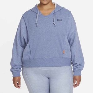 Survêtement pour femmes de haute qualité Logo personnalisé Deux pièces surdimensionné Survêtement pour femmes à épaules tombantes Prix de gros Survêtement pour femmes - Product Image 1